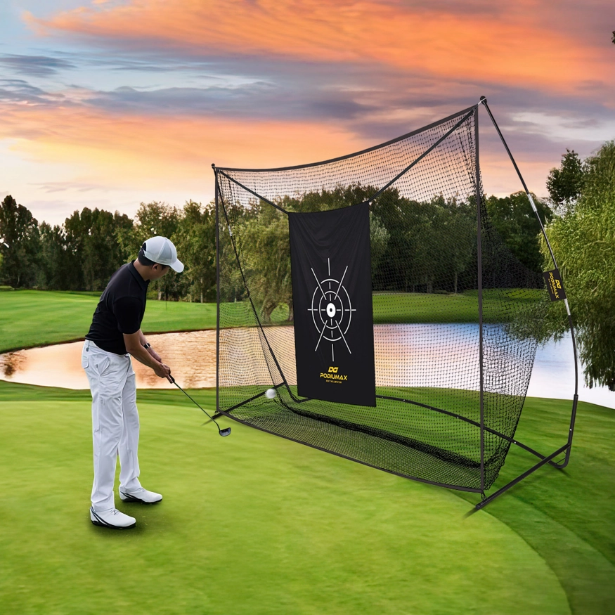PODIUMAX soccer training net and Built for Athletes
